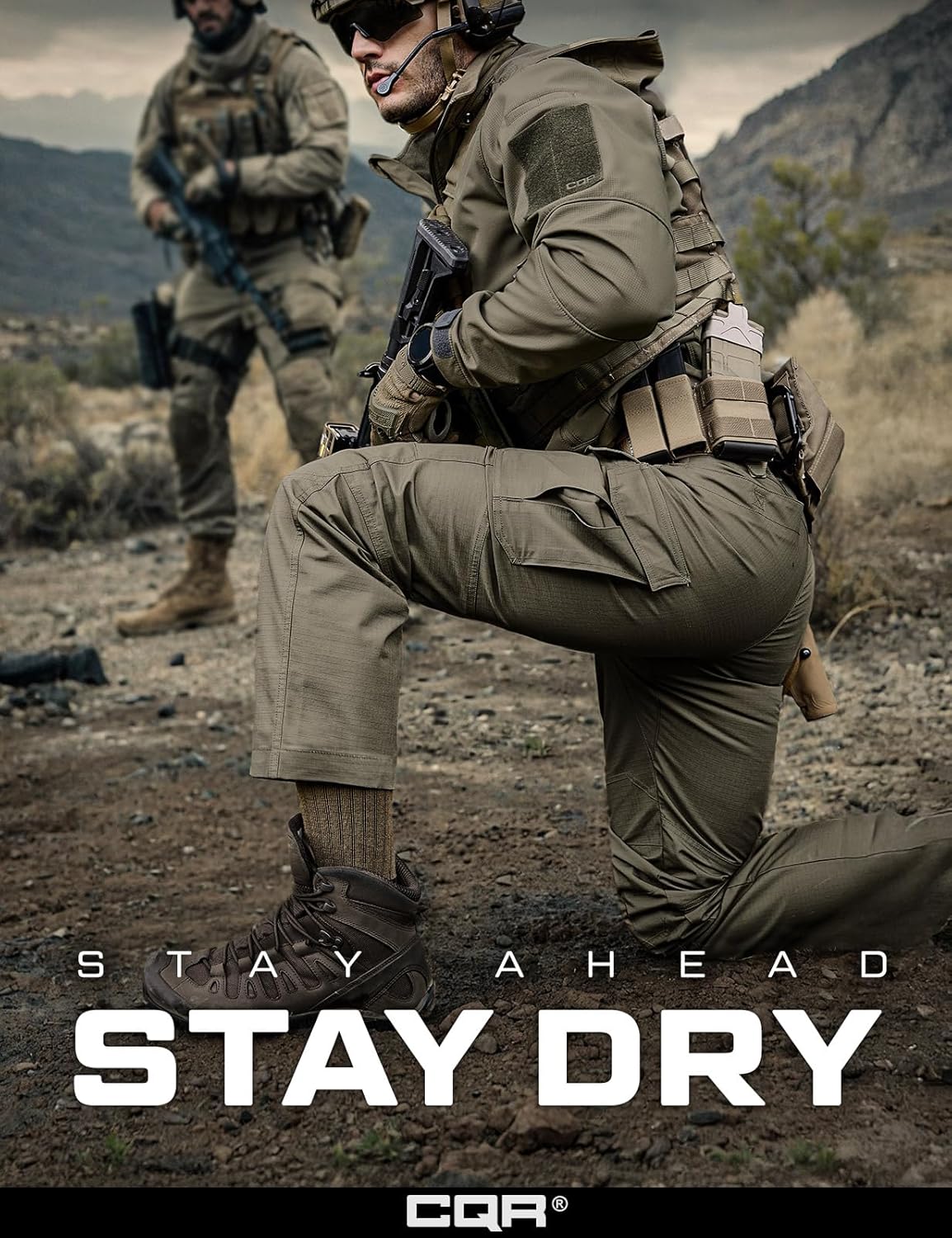 CQR 3 Pack Men and Women Wool Hiking Mid Calf Crew Socks, Moisture Wicking Breathable Outdoor Tactical Cushion boot Socks - Image 4