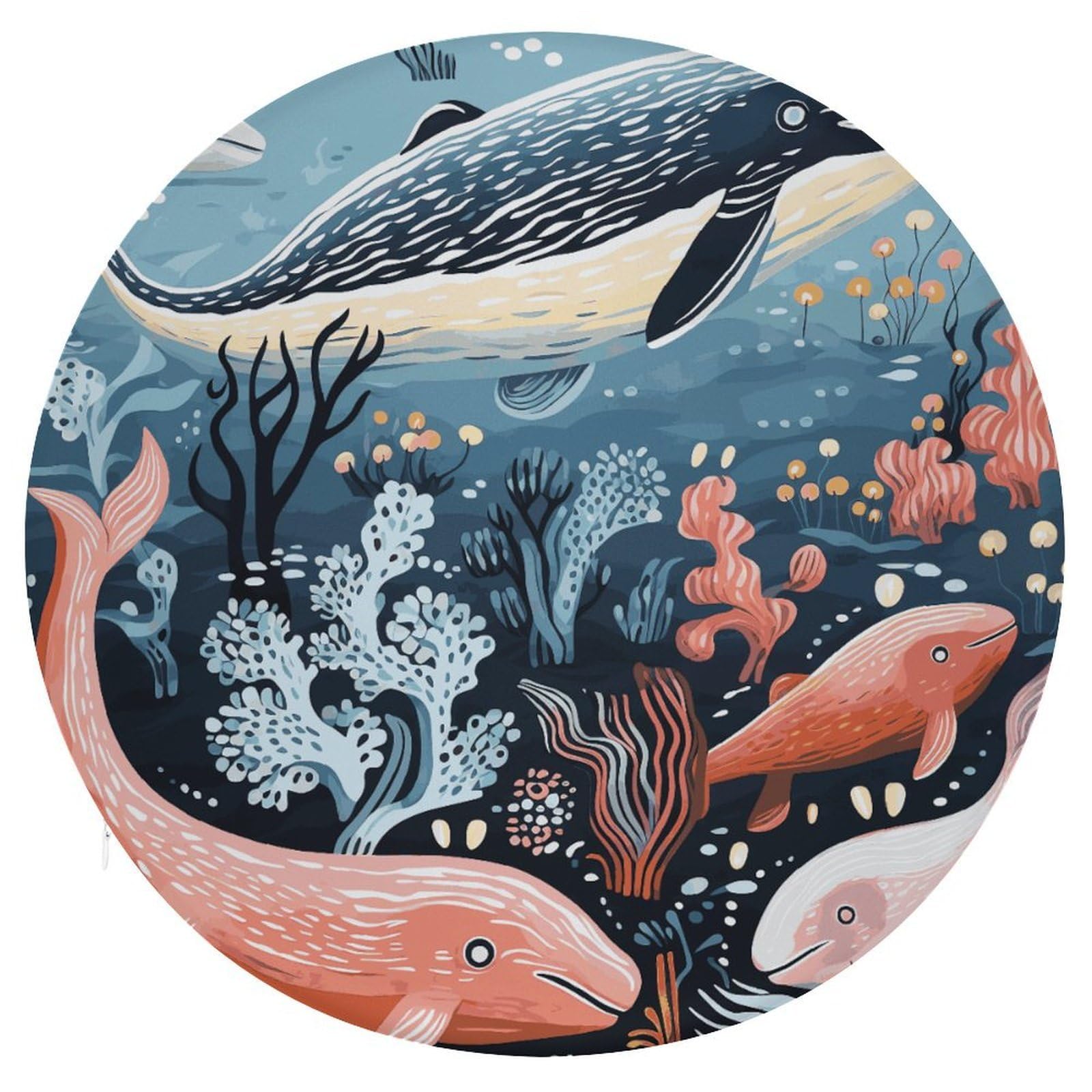 Adfgyerh Style Seal Whale Octopus Fish Cushion Memory Foam Pillow Core，Seat Cushion Detachable Design，Chair Cushions Suitable For All Seasons, And Can Be Used In Offices, Dining Rooms, Homes, And Other Settings.