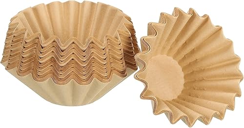 Miniatura 12 de PATIKIL Filtros de café para cesta de 1 a 2 tazas, filtro de papel marrón de 6.1 x 1.8 pulgadas, cafeteras de goteo desechables para cafetería