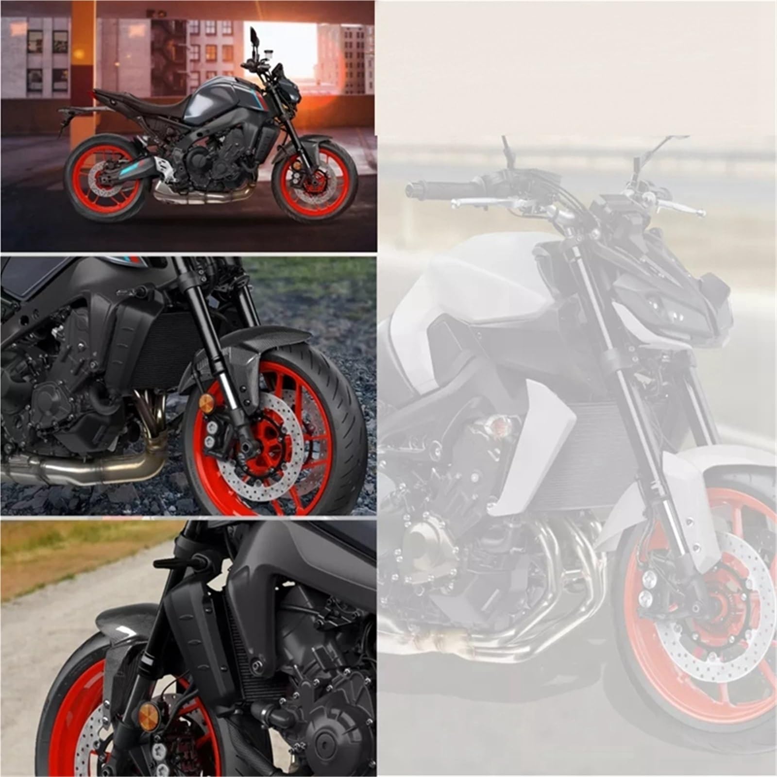 Osłona błotnika przedniego motocykla Splash Guard Protector Mudguard pasuje do Yamaha MT09 2013-2020 Tracer 900 2015 2016 2017 2018