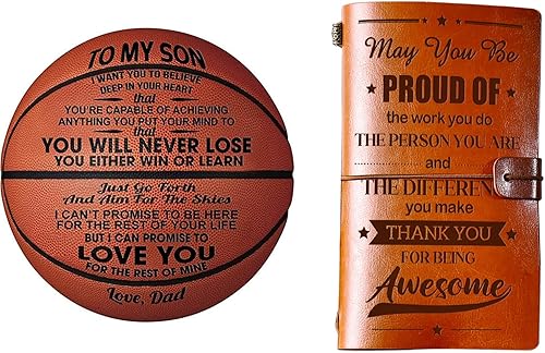 PRSTENLY Son Basketball, Thank You Gifts Journal
