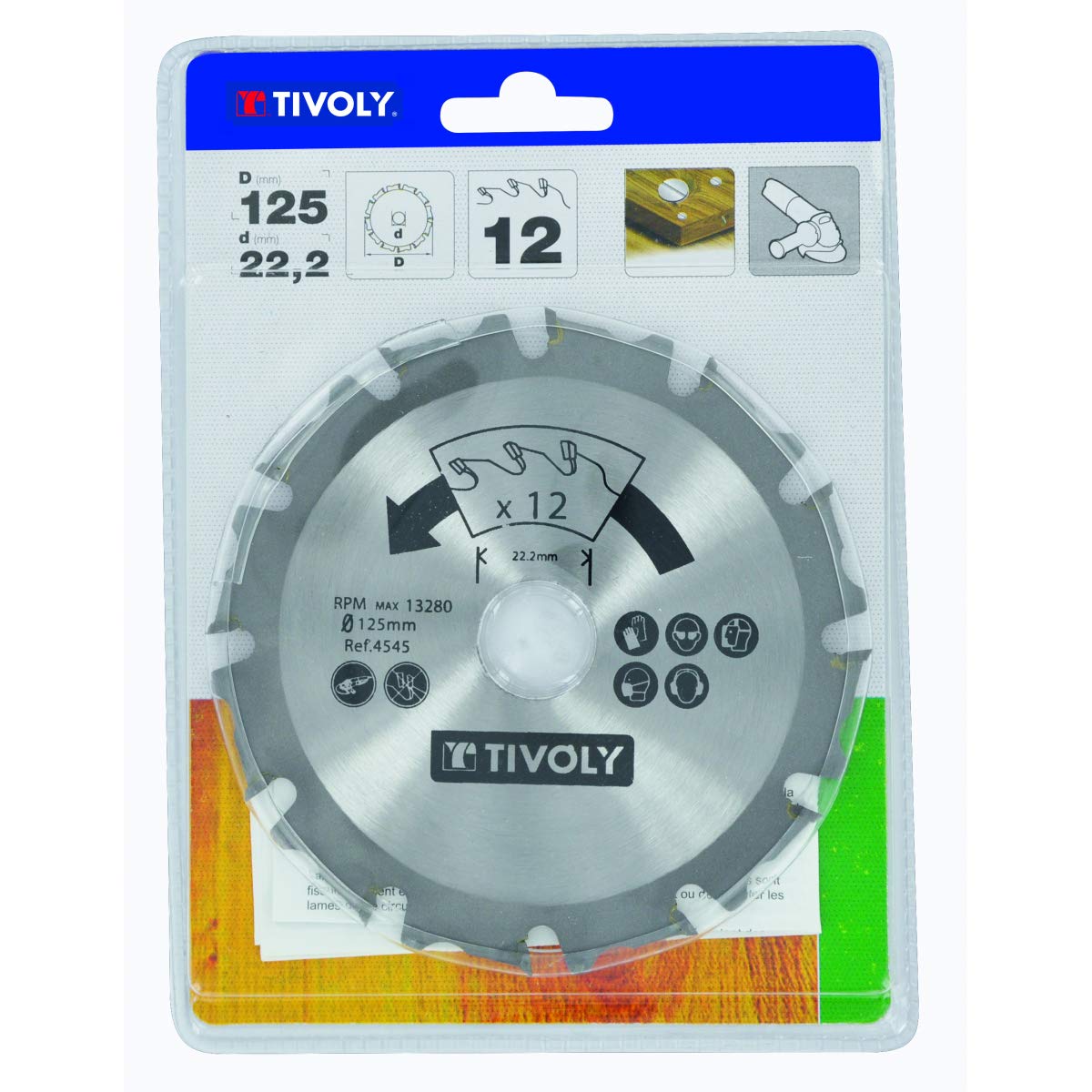 tivoly xt50512004545 lama per sega circolare Smerigliatrice angolare 125 mm