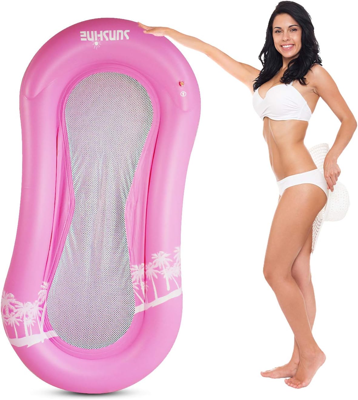 SUNSHINEMALL Inflatable Pool Floats Adult Summer Swimming Pool Rafts Accessories Baby Pool Toys for Kids Lake Water Beach Lounge Chair Floaties for Toddler