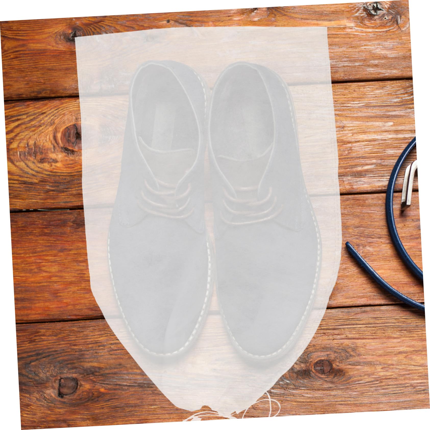 Sacche per Scarpe da Viaggio Coulisse Non Tessuto 50 Pezzi | Bianco, per Scarpe da Danza e Stivaletti Bassi, Uso Casa e Viaggio, Chiusura Cordino