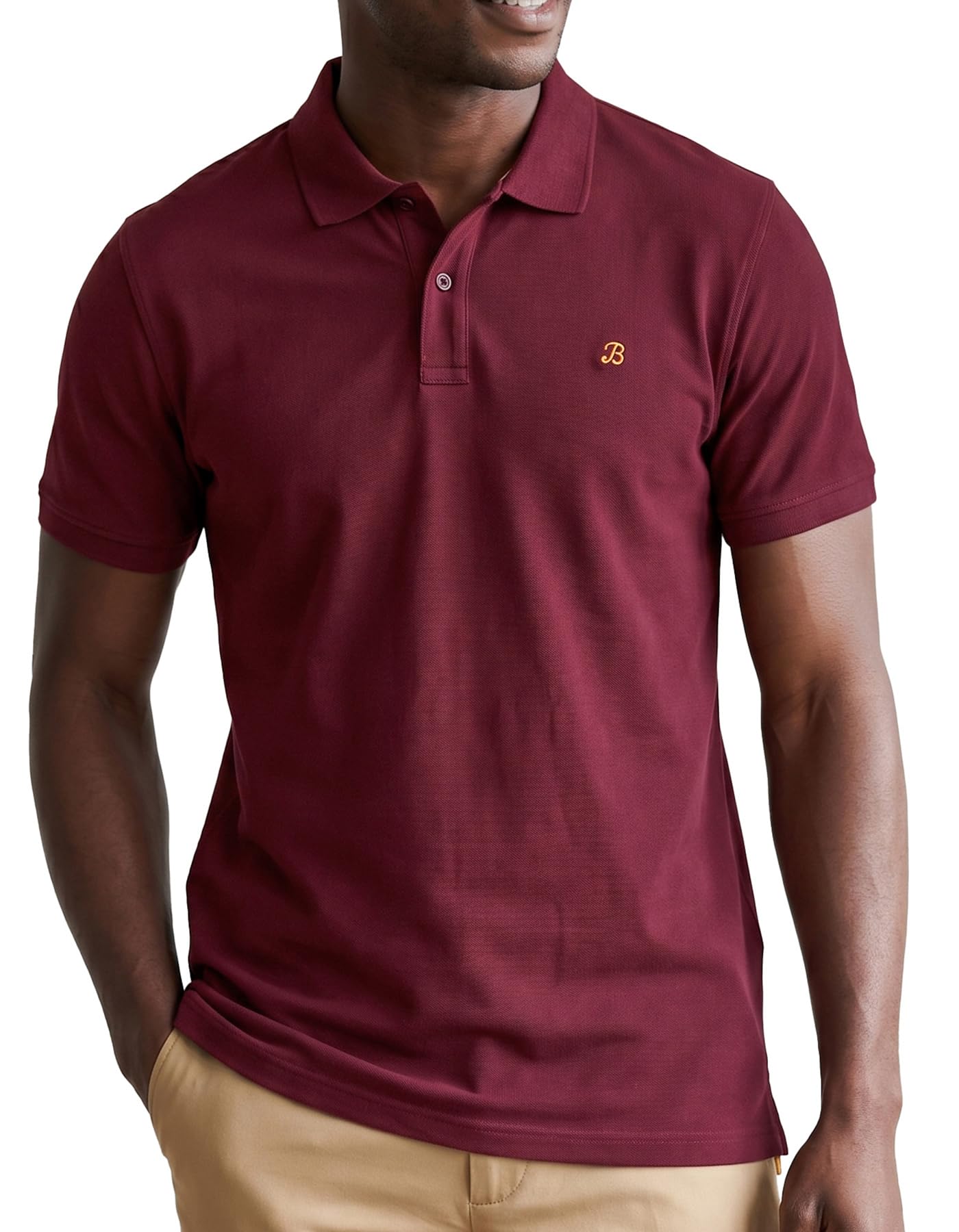 Brian Oak London - Men's Polo Shirt - Maroon - M
