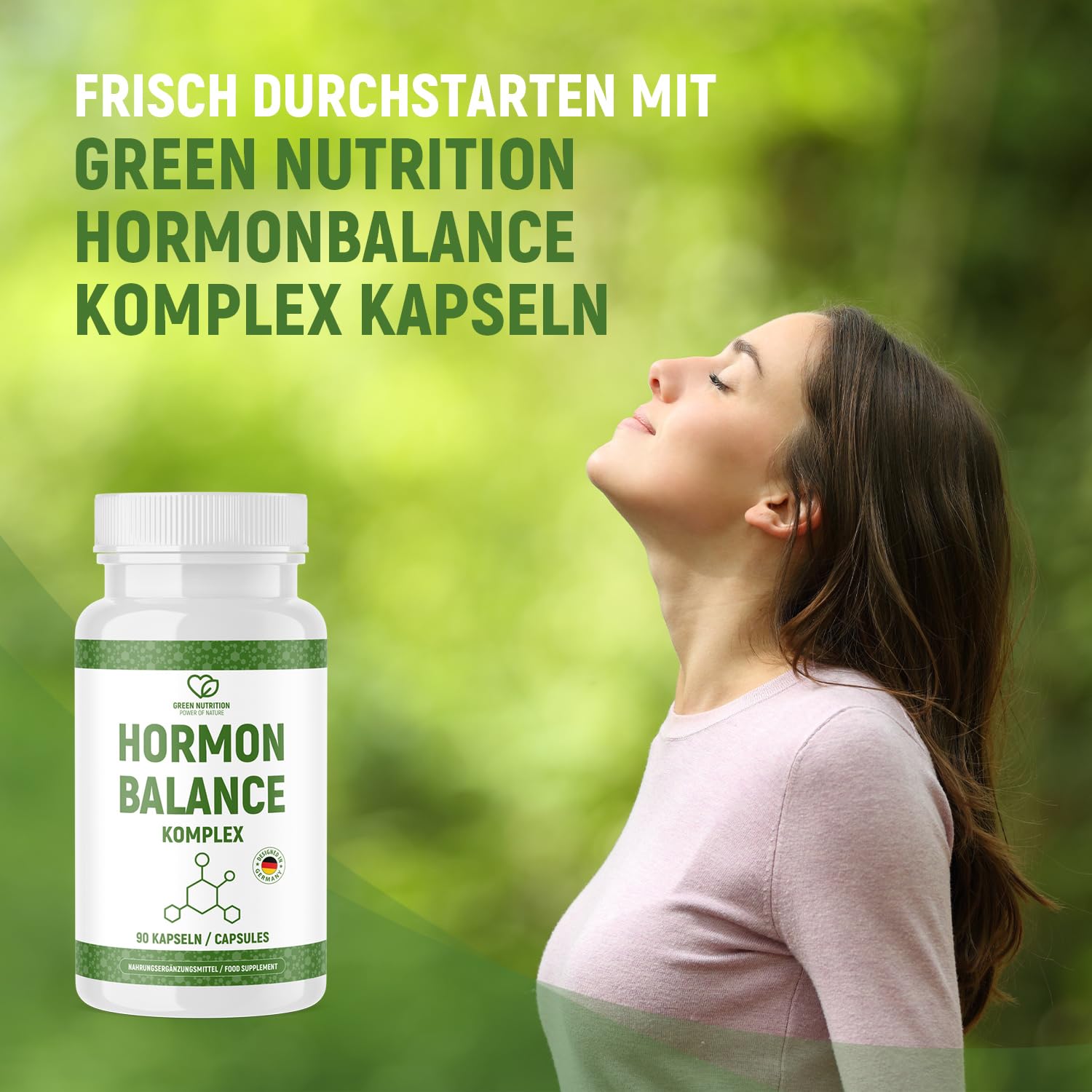 Hormonbalance Komplex Kapseln | Für deine körperliche Balance | Top Qualität und Reinheit | 90 Kapseln | 1x