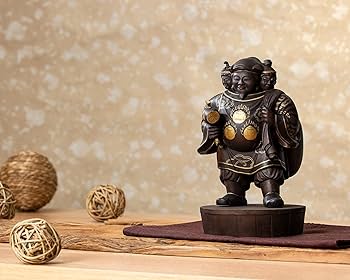 Amazon｜織田信長公祈願 三面大黒尊天（大）木製：桧 古美彩色仕上《塔