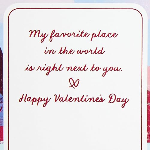 Miniatura 4 de Hallmark Tarjeta desplegable para el día de San Valentín (Mountain Lake) Tarjeta 3D de papel maravilloso para marido, esposa, novio, novia