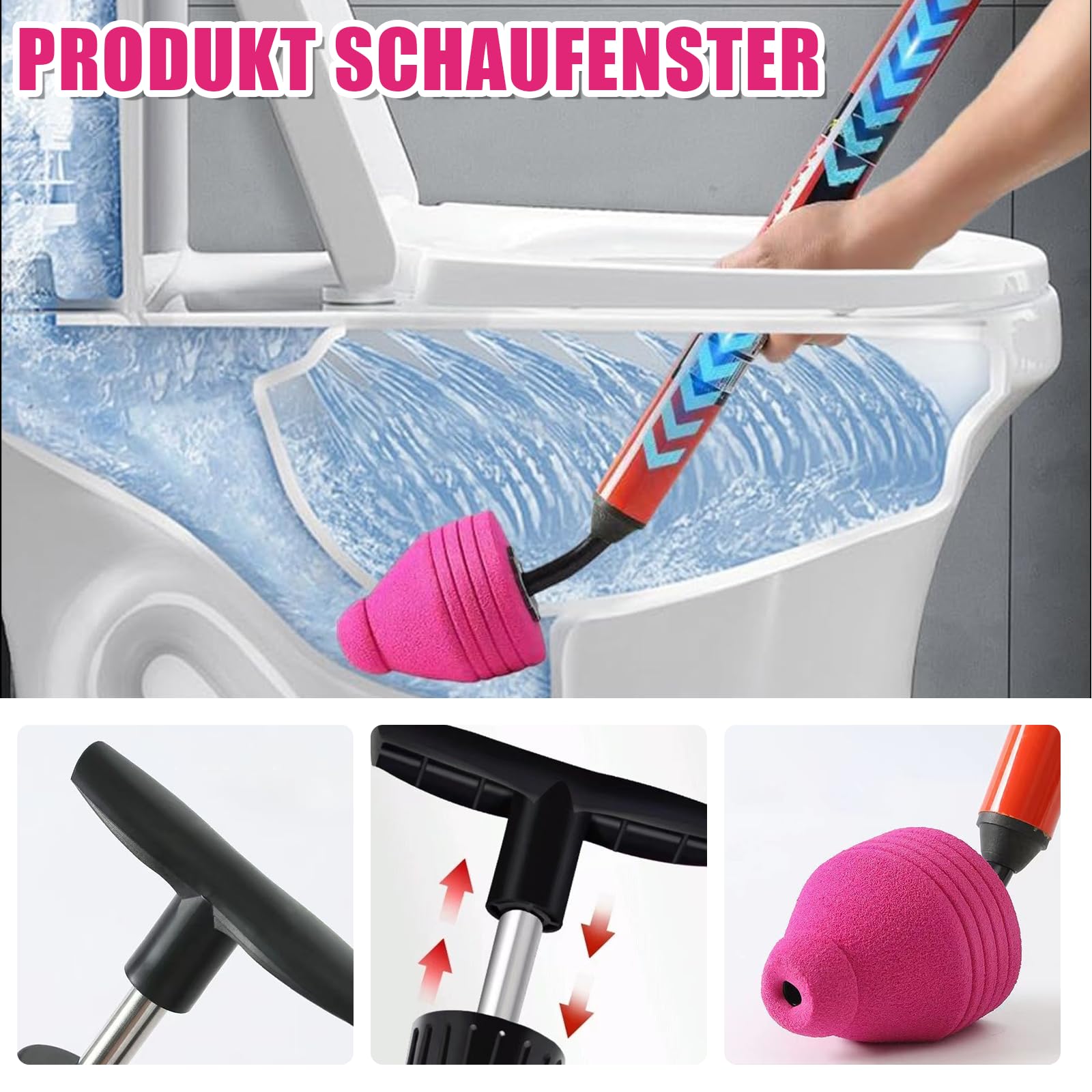 Pompa Per Sblocco Tubi Ad Alta Pressione - Per Water, Lavandini E Scarichi, Con Tecnologia Aria Compressa - Foto 10