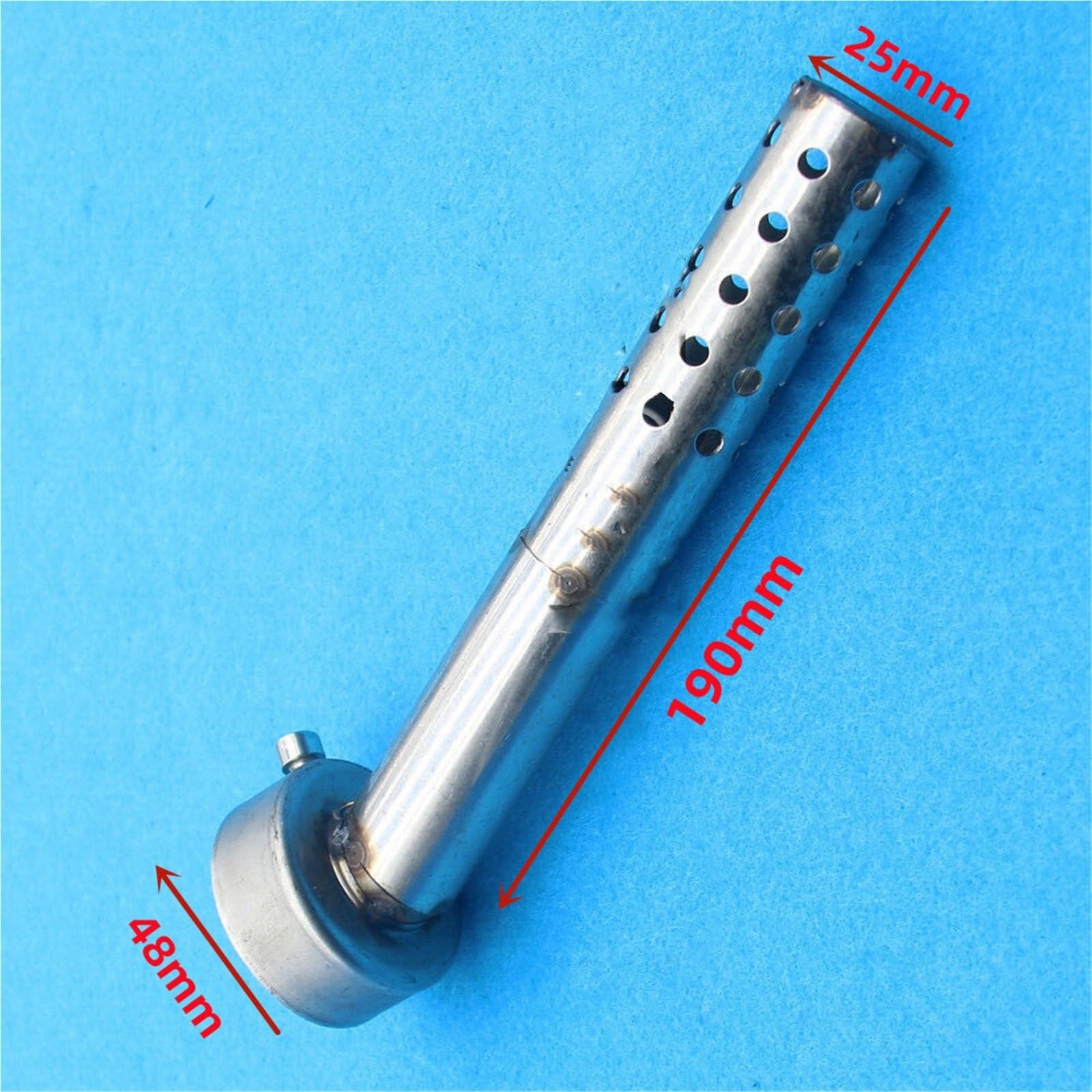 Punta di Scarico Coda Silenziatore di scarico angolato da 48 mm per motociclette, inserto deflettore, può piegarsi, silenziatore DB Killer, attrezzature per Terminali di scarico per auto