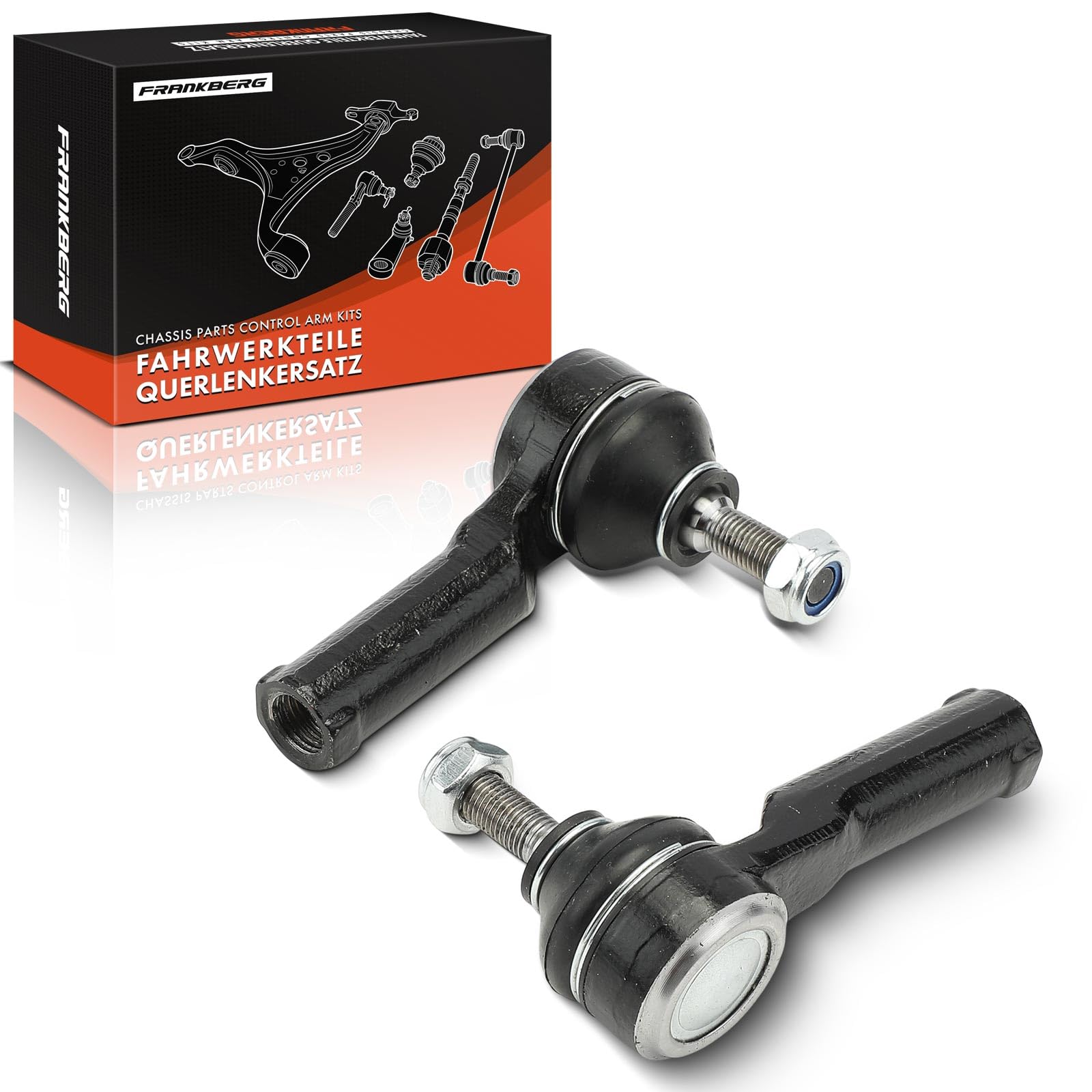 Frankberg 2x Spurstangenkopf Spurstangen Vorderachse Kompatibel mit Micra III Clio III Modus/Grand Modus Micra C+C III Replace# 48640AX602,7701475843