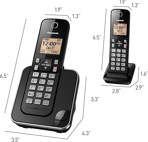 Miniatura 2 de Panasonic KX-TGC350B - Teléfono inalámbrico con mecanismo de respuesta 1 microteléfono