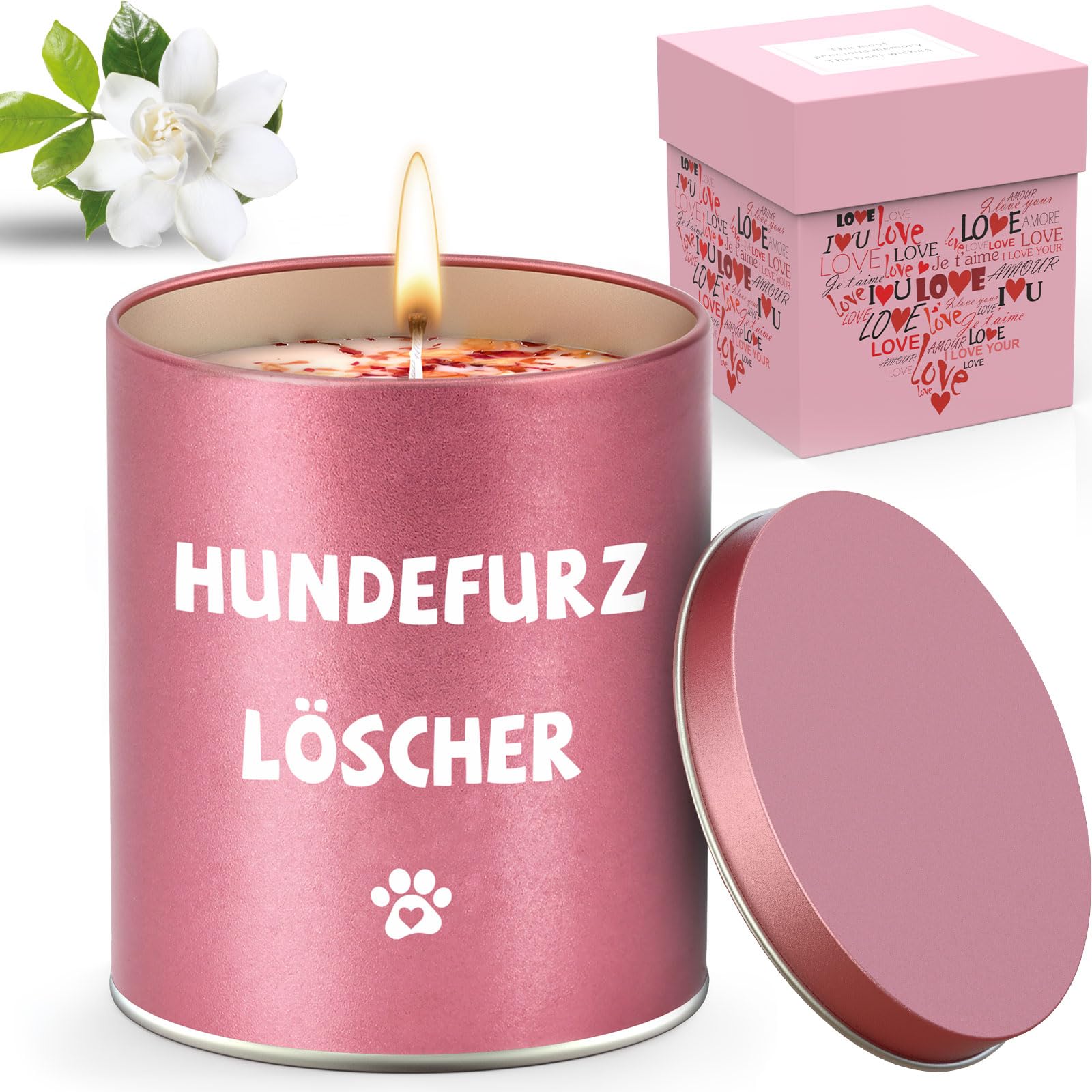 Surhik Muttertagsgeschenk für Mama, 9 OZ Scented Candle, Muttertagsgeschenke für Mama Oma Frauen, Muttertag Geschenk für Frauen Freundin Hundeliebhaber zum Weihnachten Geburtstag