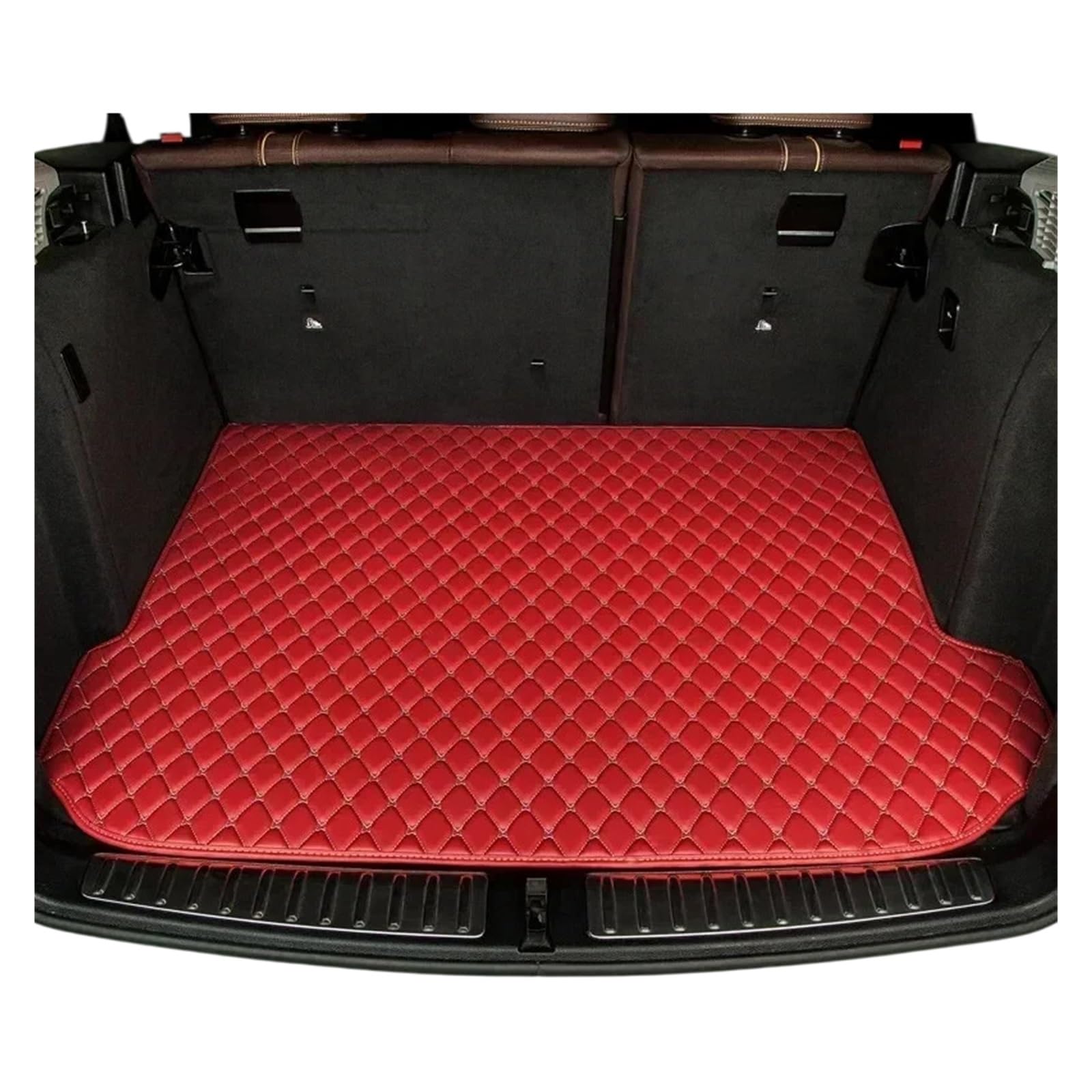 Wykładzina bagażnika Maty do bagażnika samochodowego Pasuje Jetta 2013-2019 obejmuje wykładzinę akcesoria wnętrza dywanu Cargo Liner Dla Psów(Red)