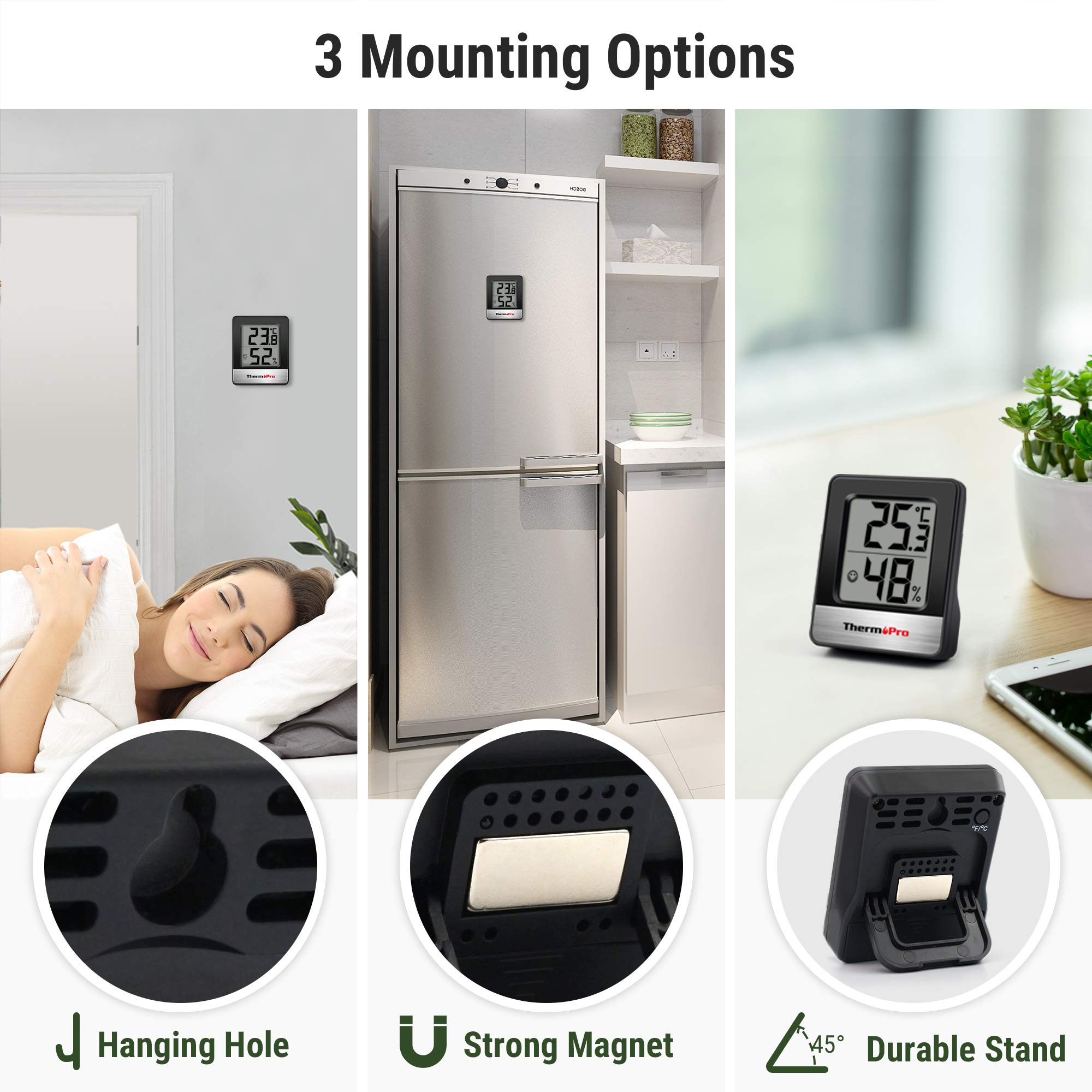 Termometro TP200C Ambiente Interno Esterno Wireless Termometro Casa Con Sensore - Foto 8 di 52