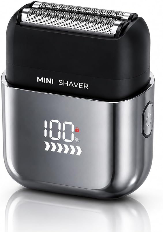 Barbeador elétrico de tela CBDYWVR 001 para homens, sem fio, uso seco e molhado, carregamento USB-C