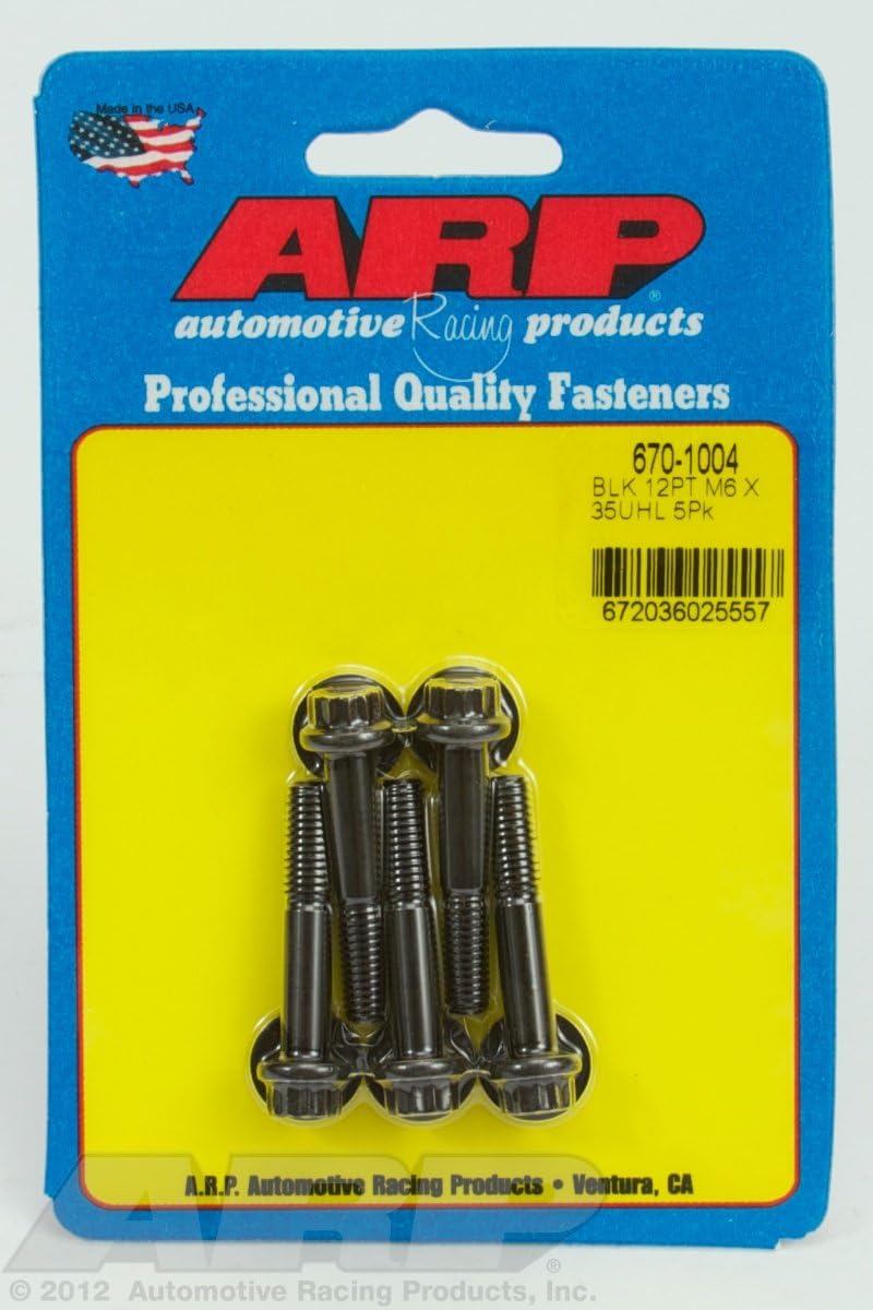 ARP 670-1004 Bolt, M6 x 1.00", Pack of 5