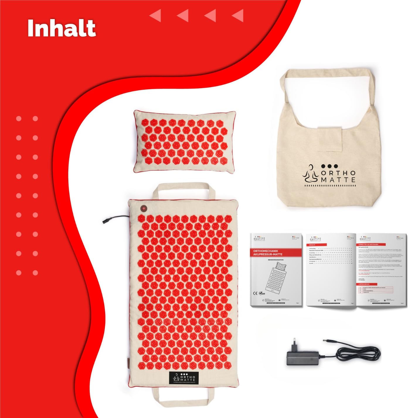 OrthoMatte | Akkupressur-Matte mit Vibrationsfunktion von OrthoMechanik