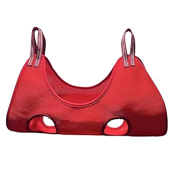 Meri SHOPP Pet Grooming Hammock Helper Restraint Bag Useful Tools for Nail Trimming Red M