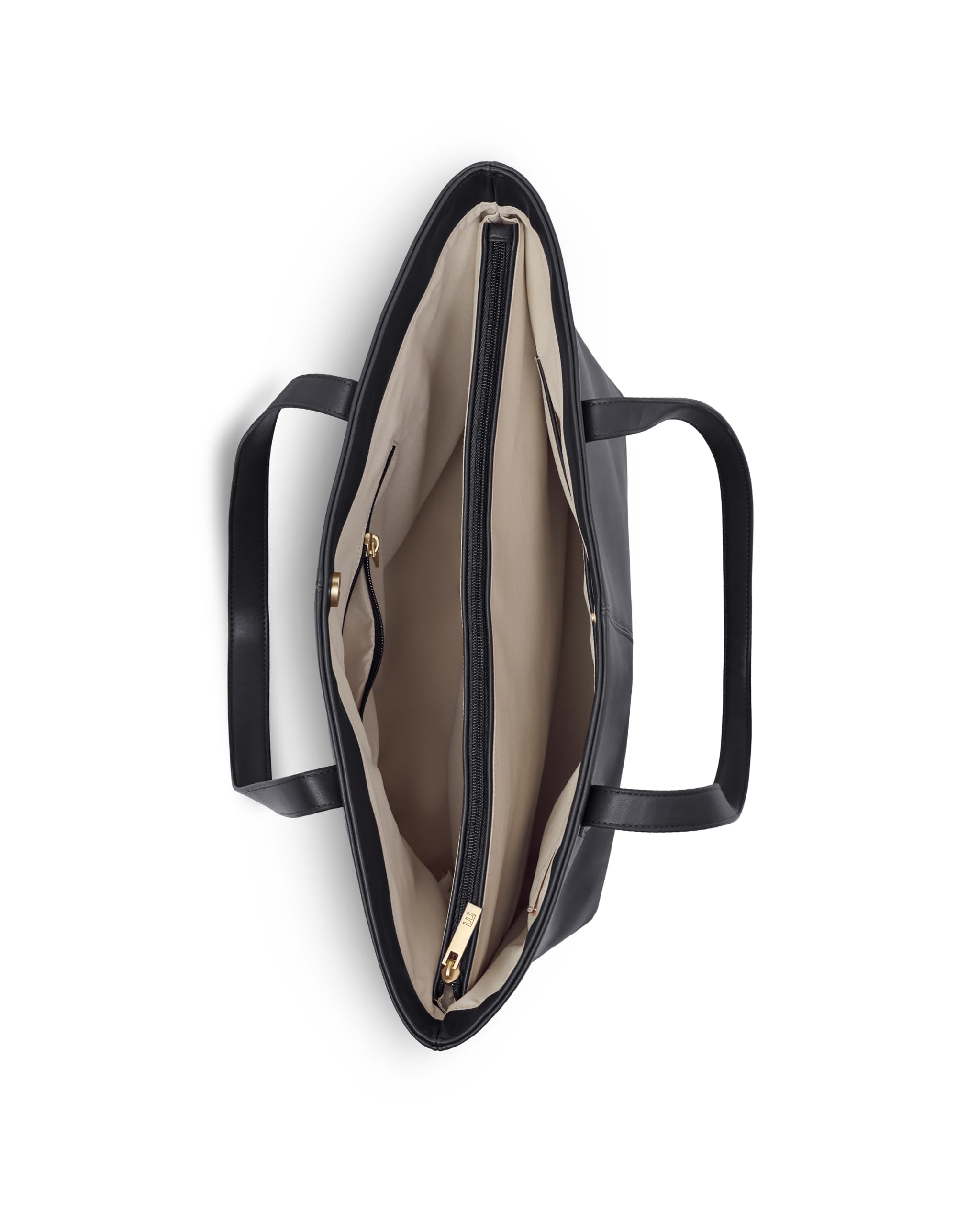 Expatrié Cabas Femme - Caro - Sac fourre-tout en similicuir - Sac à bandoulière élégant pour bureau, université ou école - Compartiment pour ordinateur portable 15 pouces - Hydrofuge