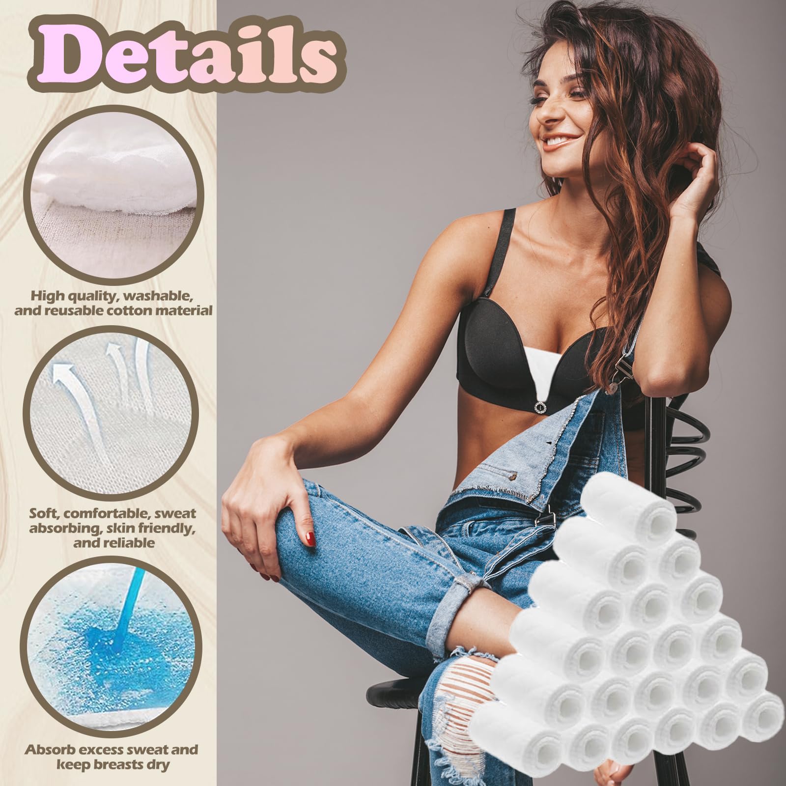 Protection anti - transpiration sous les coussins des seins et des soutiens - gorge, protection anti - transpiration sous les seins des femmes, rembourrage anti - affaissement sous les sangles de sueu