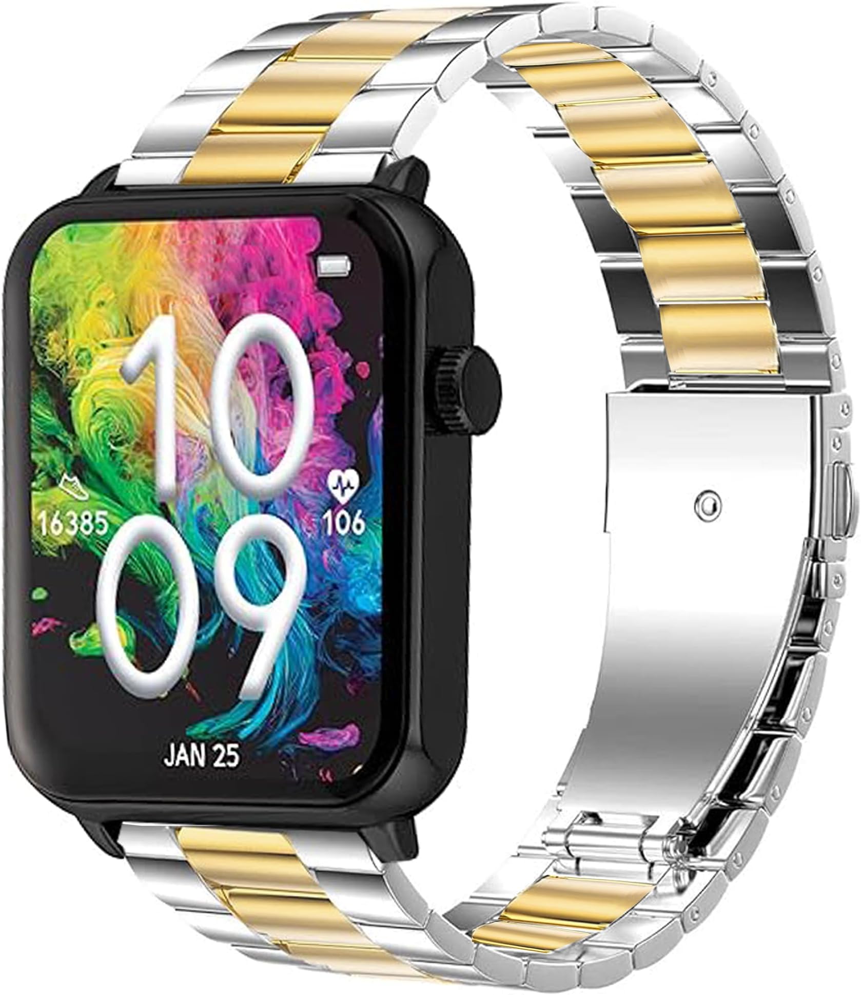 Compatible with Armitron Matrix Smartwatch bands, 20mm, 22mm Quick Release Stainless Steel Metal Replacement Straps Compatible with Armitron Connect Matrix, Link, Lunar, Boom, Eclipse Smartwatch