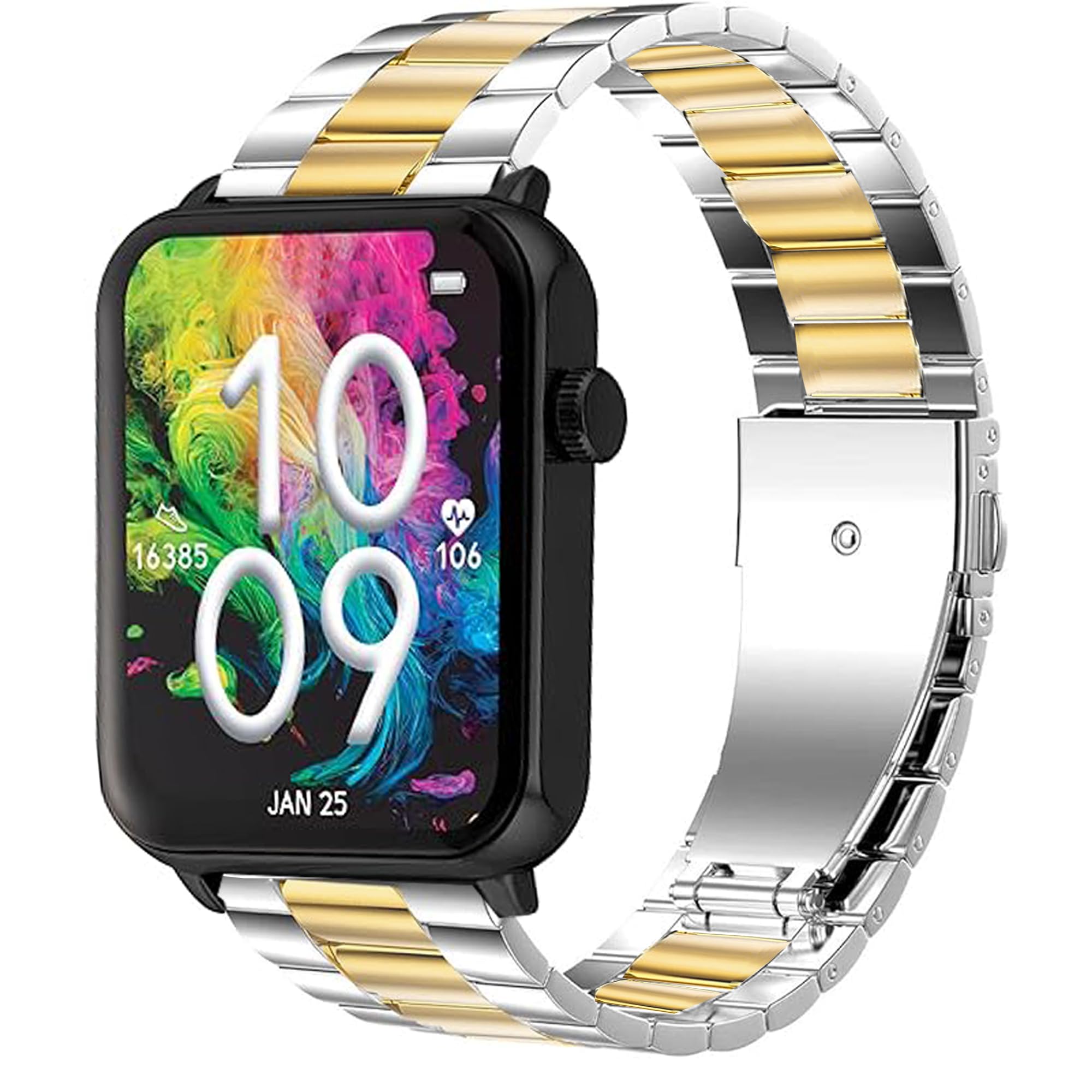 Compatible with Armitron Matrix Smartwatch bands, 20mm, 22mm Quick Release Stainless Steel Metal Replacement Straps Compatible with Armitron Connect Matrix, Link, Lunar, Boom, Eclipse Smartwatch