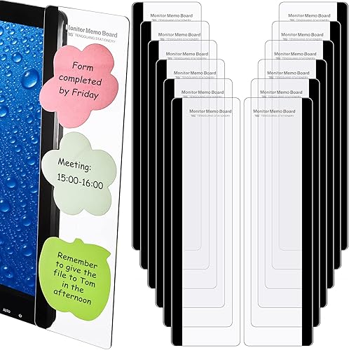 Notas para monitor de computadora, tablero de mensajes, pantalla de tablón de notas, tablero de notas, soporte para notas, panel de notas para