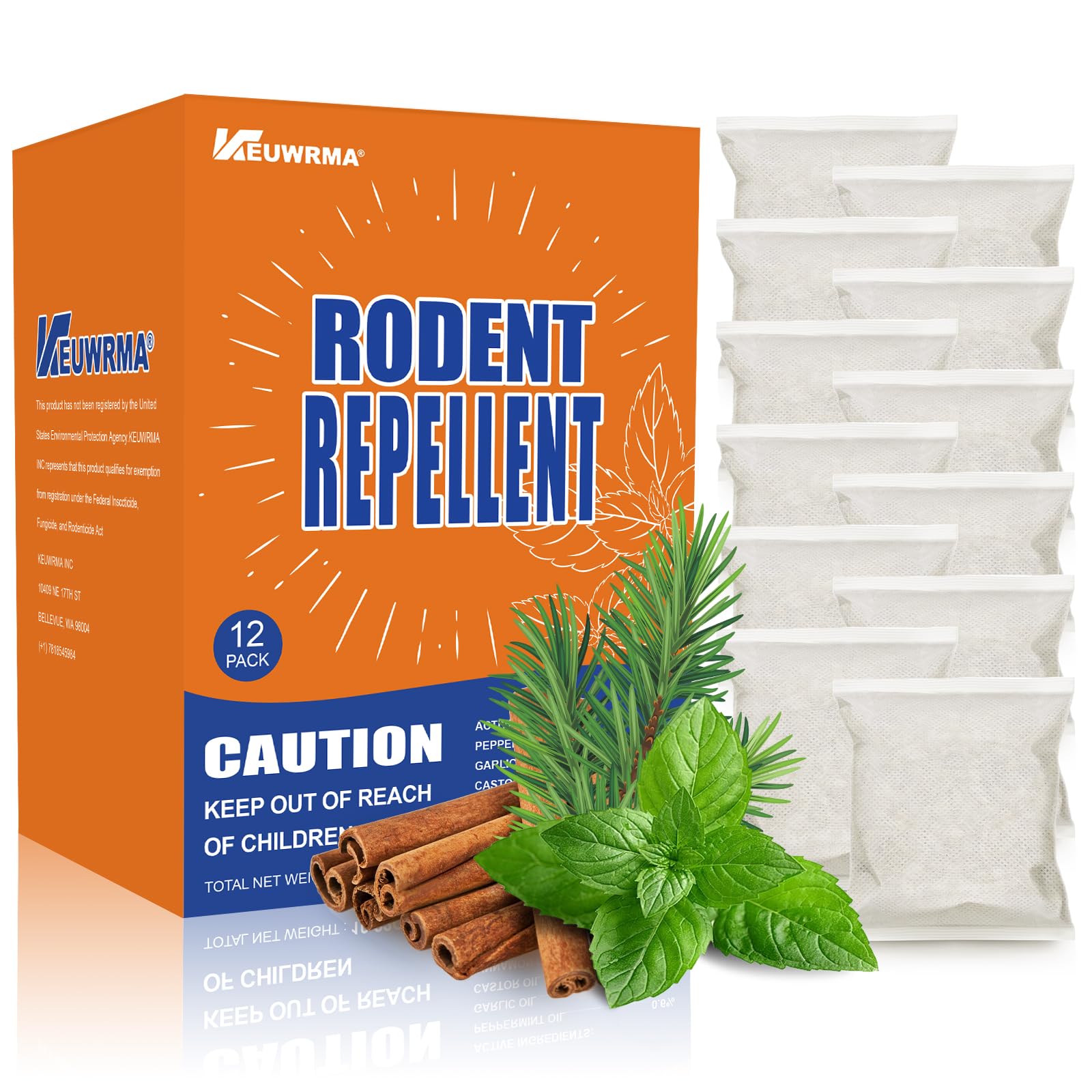 Photo 1 of SAUPUSE Rodent Repellent Pouches - 12 Pack