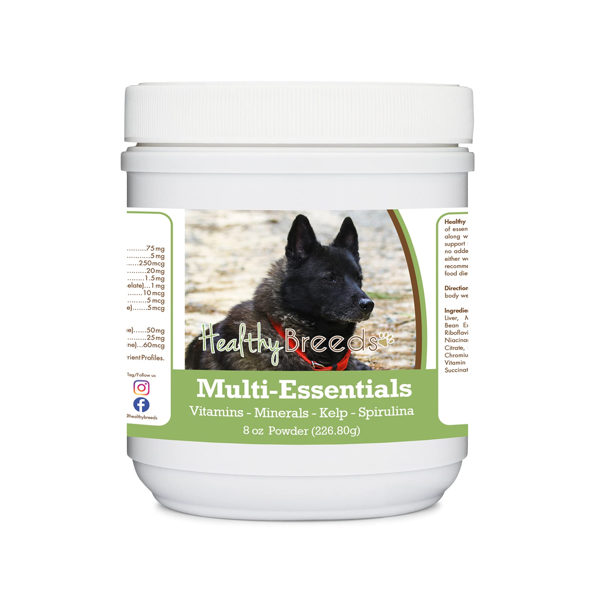 Healthy Breeds Norwegian Elkhound Multi-Essentials Powder for Dogs - an Ideal Supplement of Vitamins, Minerals &amp; Antioxidants for Your Dog - 8 oz