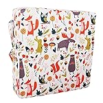 Sunmall Toddler Booster Seat for Dining Table,Chair Increasing Cushion for Baby Kids,Portable Dismountable Adjustable Highchair Booster(White Animal)