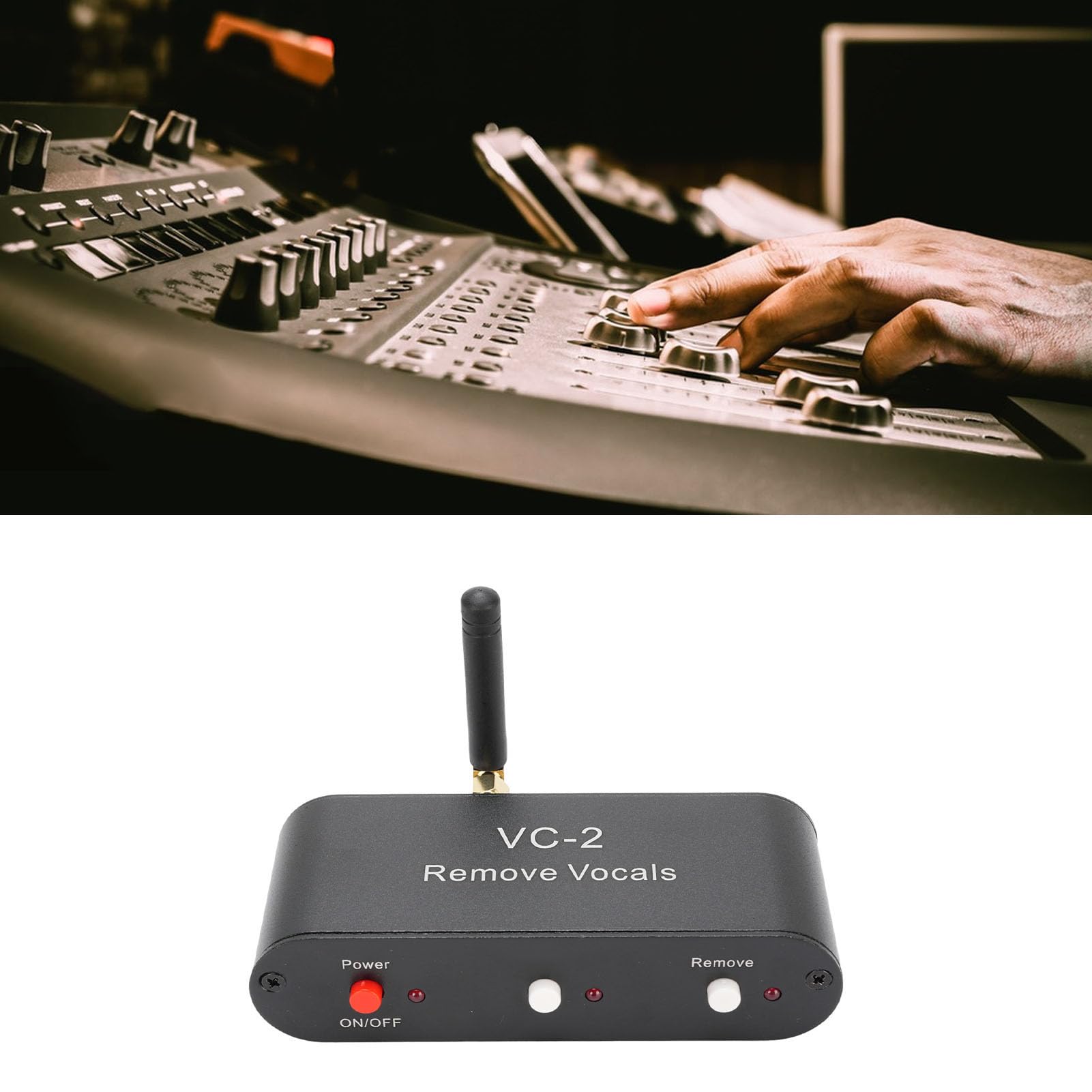 VC2 Karaoke Vocal Remover, Canceller della Voce in Tempo Reale con Ingresso Aux da 5,0 e 3,5 Mm, per Altoparlanti e Macchine per Karaoke