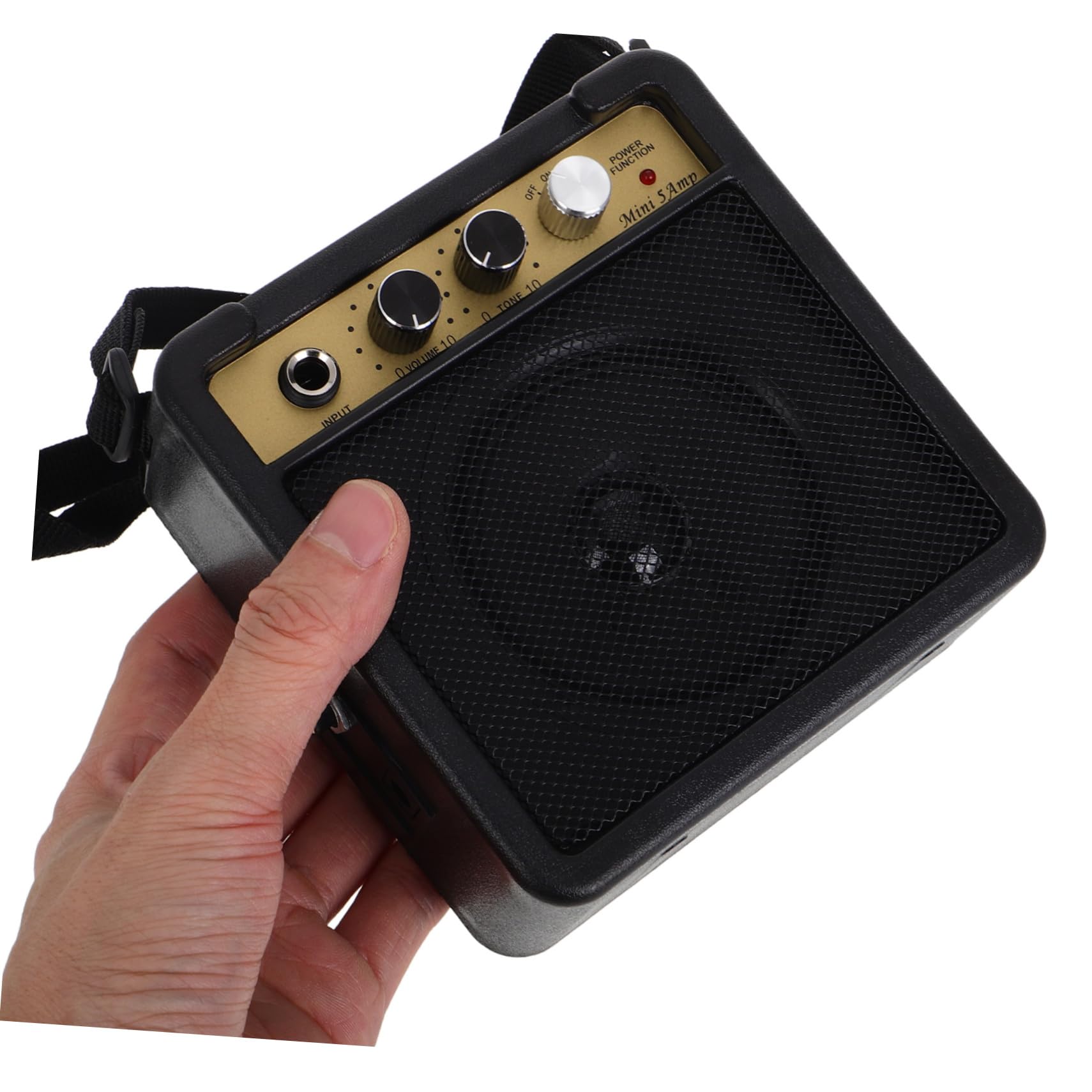 Mini Amplificatore Effetti Sonori Integrati 5w Portatile per Chitarra Elettrica in Plastica e Metallo per Esercitazioni e Performance a Casa