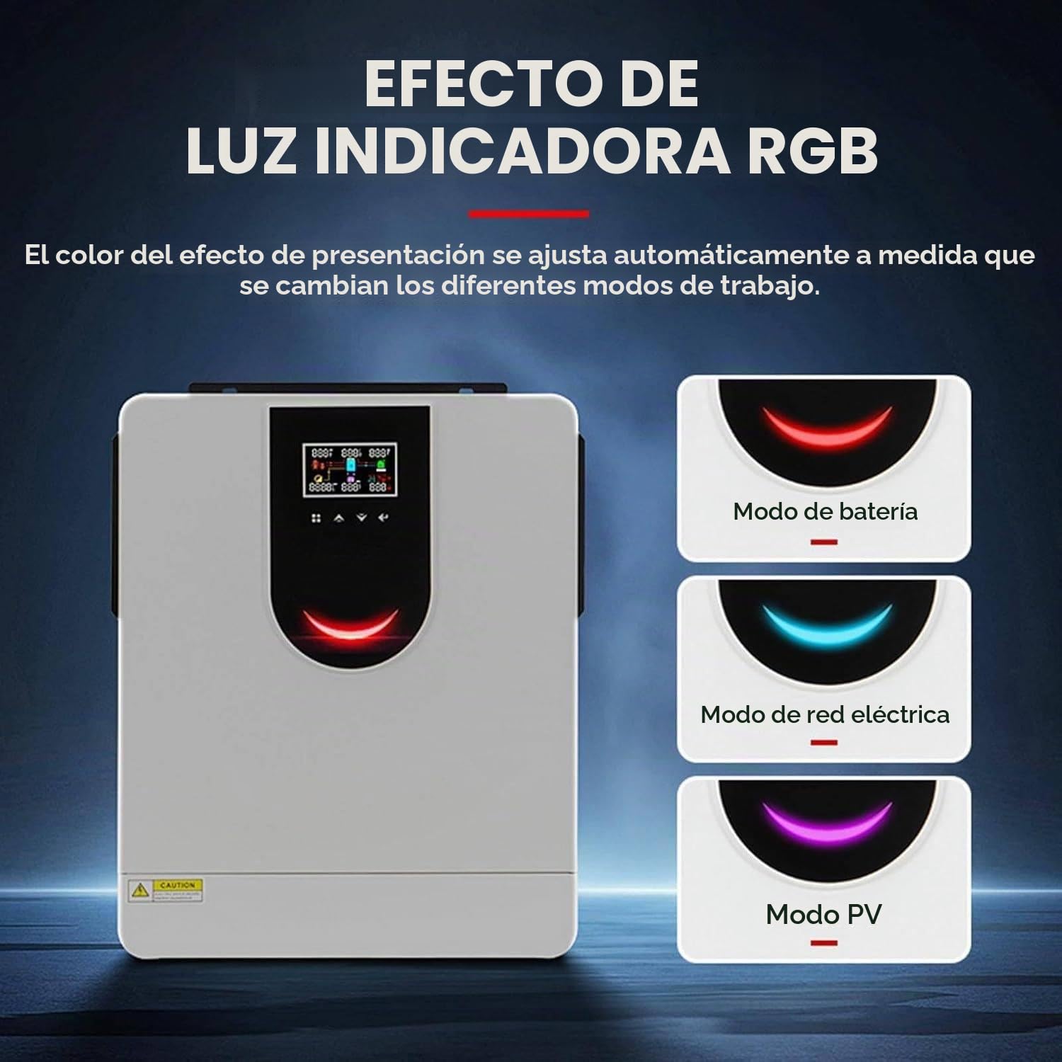 Inversor Solar Híbrido (1.0-10.2kw), Pantalla Lcd,12v 24v 48v Inversor De Onda Senoidal Pura,Con Controlador De Carga Solar 40/80/120/160a Mppt,Cargador Inversor Híbrido off Grid,DC24V-3.2KW