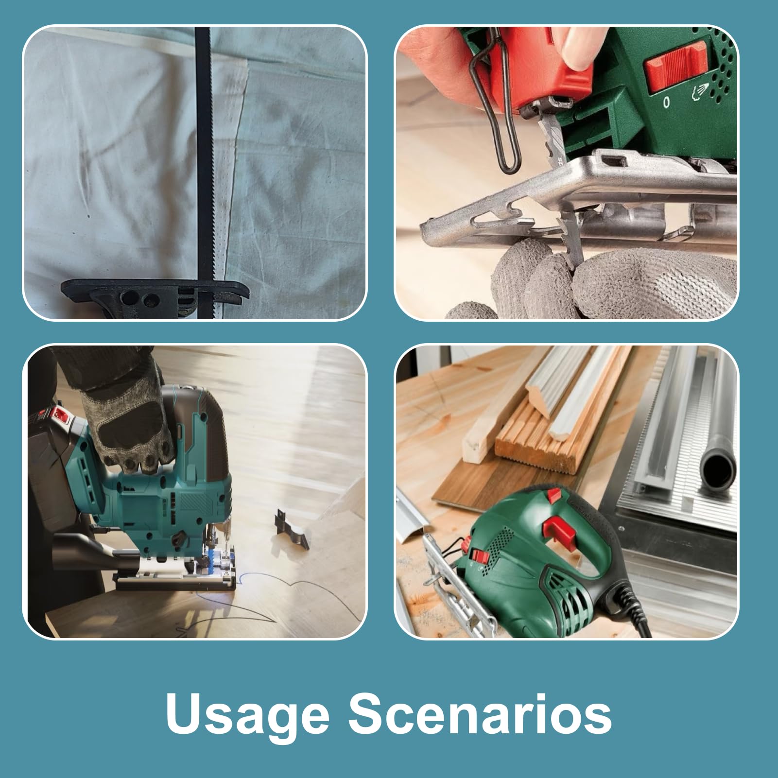 Juego De Hojas Para Sierra De Calar 250mm T225B, 2 Unidades, Corte Madera Plástico Metales