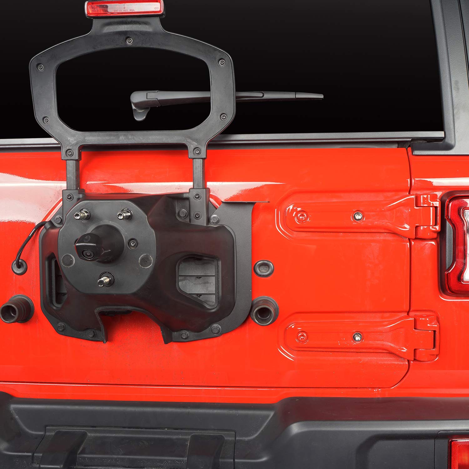 Hooke Road Wrangler JL CB Antenna Spare Tire Mount Bracket Compatible with Jeep Wrangler JL 2018