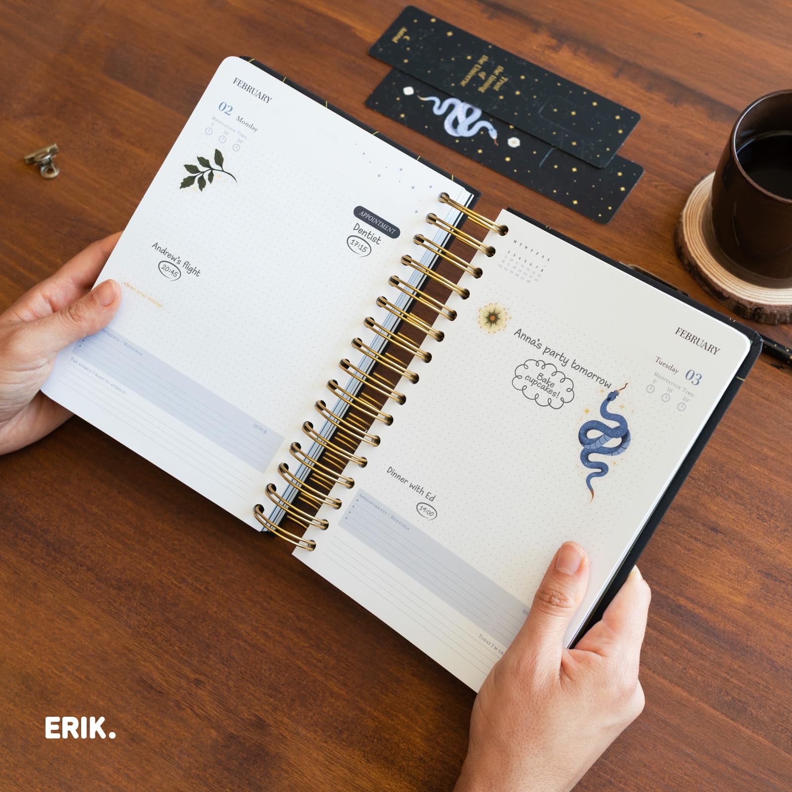 Grupo Erik A5 Academic Diary 2025-2026 Page A Day - Astral | Back To School Planner 2025-2026 Student, A5 Mid Year Diary 2025 2026 Page A Day | Cute Planner, Cute Stationery Gifts