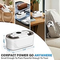 Vista 6 de Limpiador ultrasónico, limpiador de joyas de 48 KHz, limpiador ultrasónico de retenedor para gafas, anillos, correa de reloj, collar, blanco