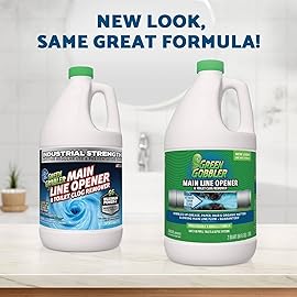 Green Gobbler Ultimate Main Drain Opener | Drain cleaner Hair Clog Remover | Works On Main Lines, Sinks, Tubs, Toilets, Showers, Kitchen Sinks | 64 fl. oz.