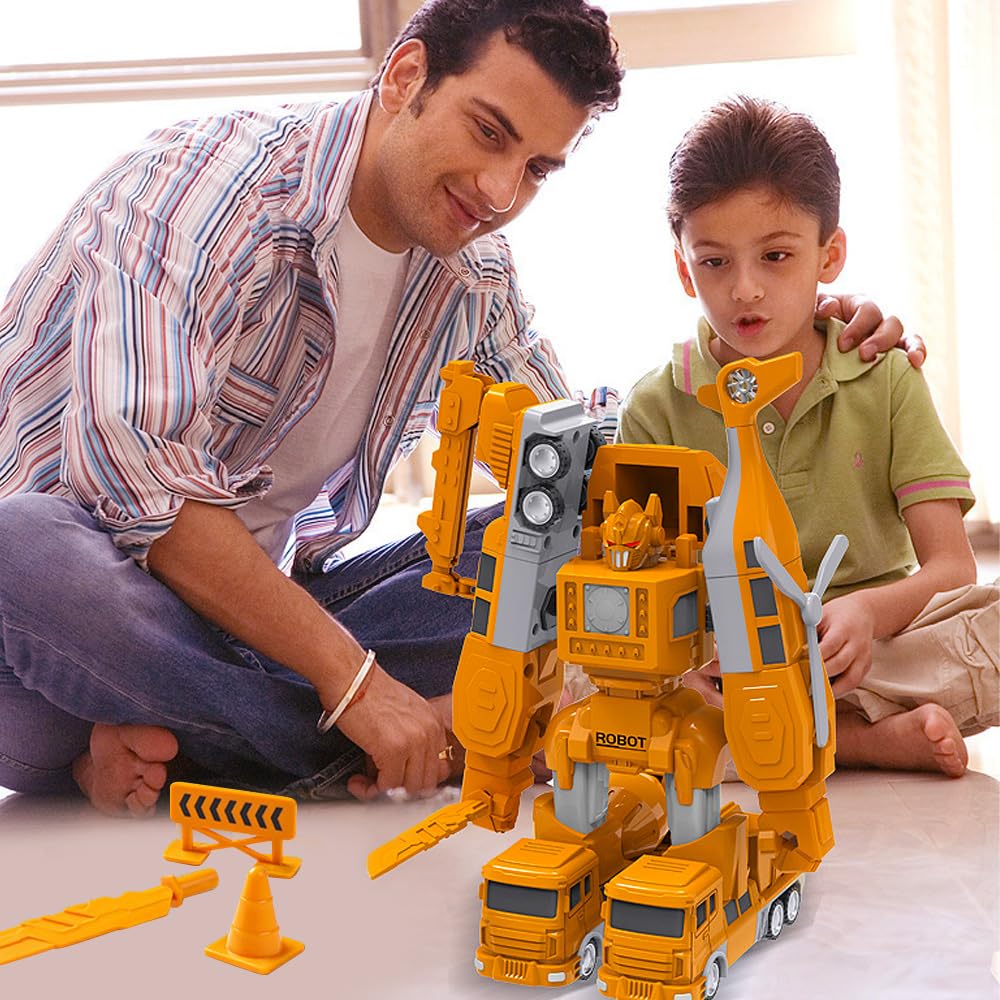 Mineup Giocattoli Ingegneristici Per Bambini, Set Di Giocattoli A Trasformazione Magnetica Assemblata, Giocattolo Per Auto A Trasformare Educativo, Puzzle Creativo Educativo DIY Per Bambini 3 Anni+