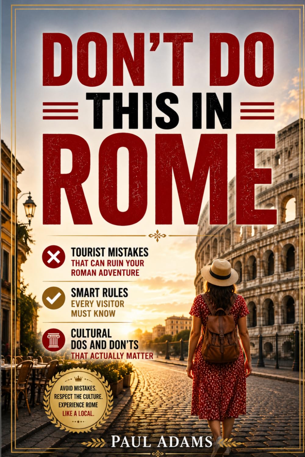 DON’T DO THIS IN ROME: Tourist Mistakes That Can Ruin Your Roman Adventure, Smart Rules Every Visitor Must Know, and Cultural Dos and Don’ts That Actually Matter (Excellent Travel Adventure Guide)