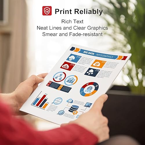 Miniatura 3 de Wiseta Cartucho de tóner de repuesto compatible para Canon 46 (negro, cian, magenta, amarillo, 4 unidades)