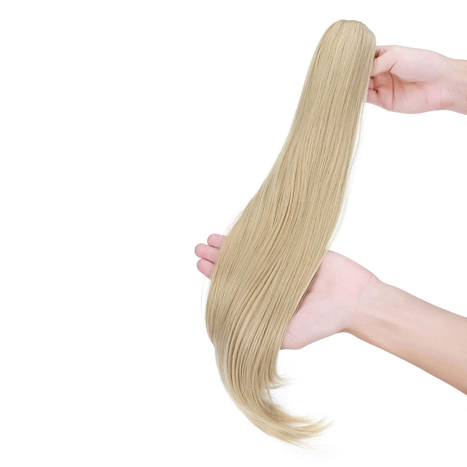 Extension Postiche Queue De Cheval 70 Cm Blond Clair Doré - Neuf Avec étiquettes, Fixation Par Pince