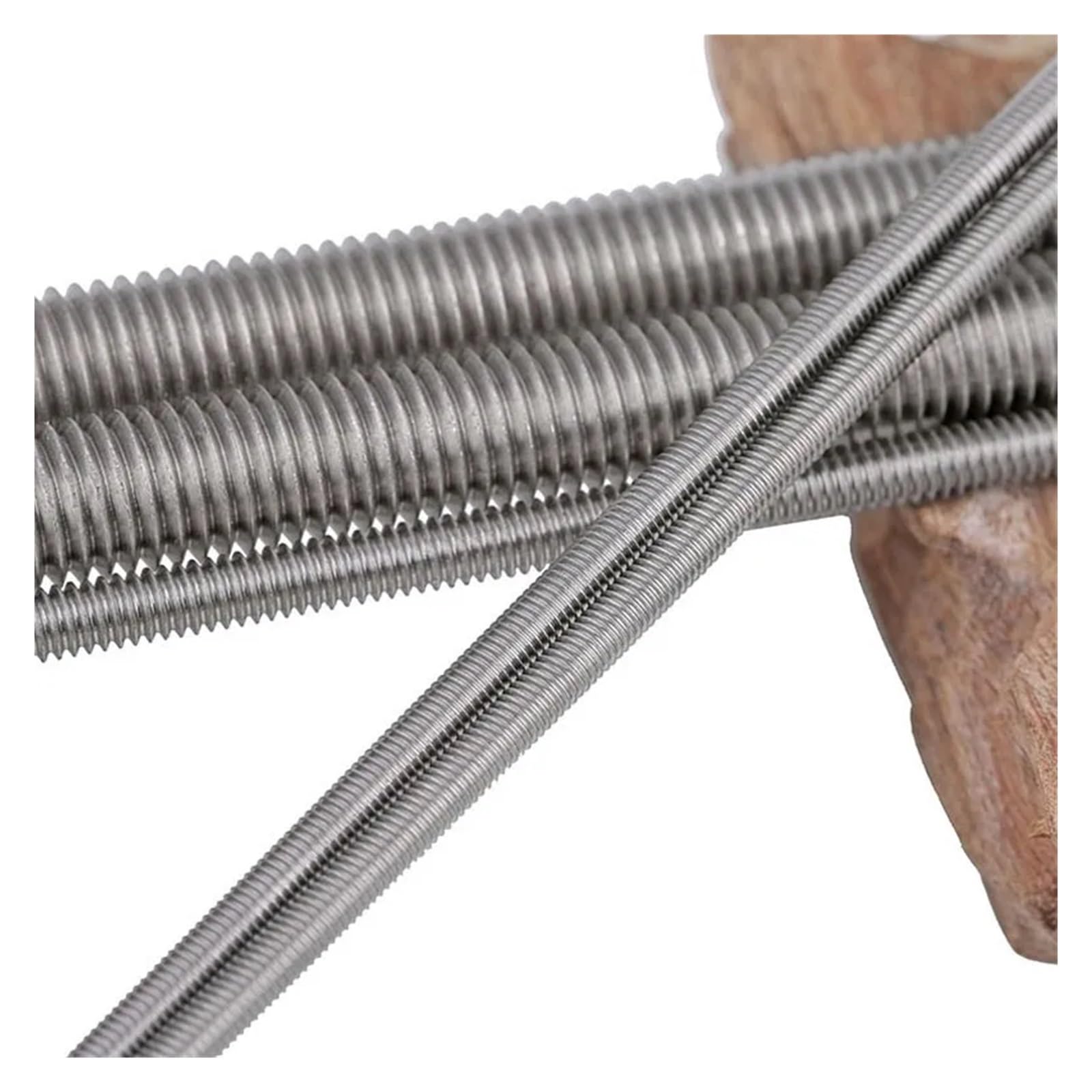 Gewindestange aus Edelstahl, Stainless Steel Full Thread Headless Bolt Stud Multiple Sizes(10pcs,M6x500)