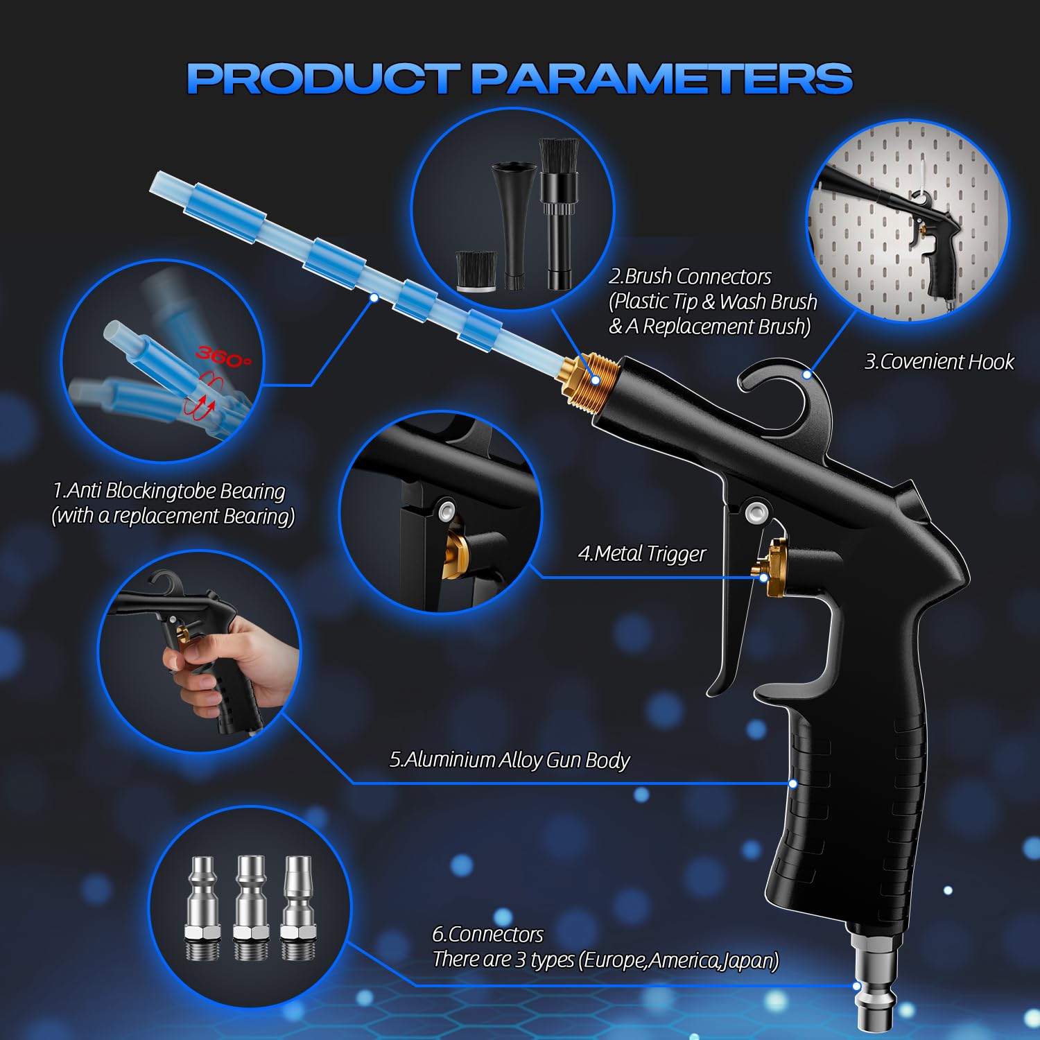 Detailing Car Dryer Gun - Quick Interior Cleaning -2 Detailing Car Dryer Gun - Quick Interior Cleaning -2