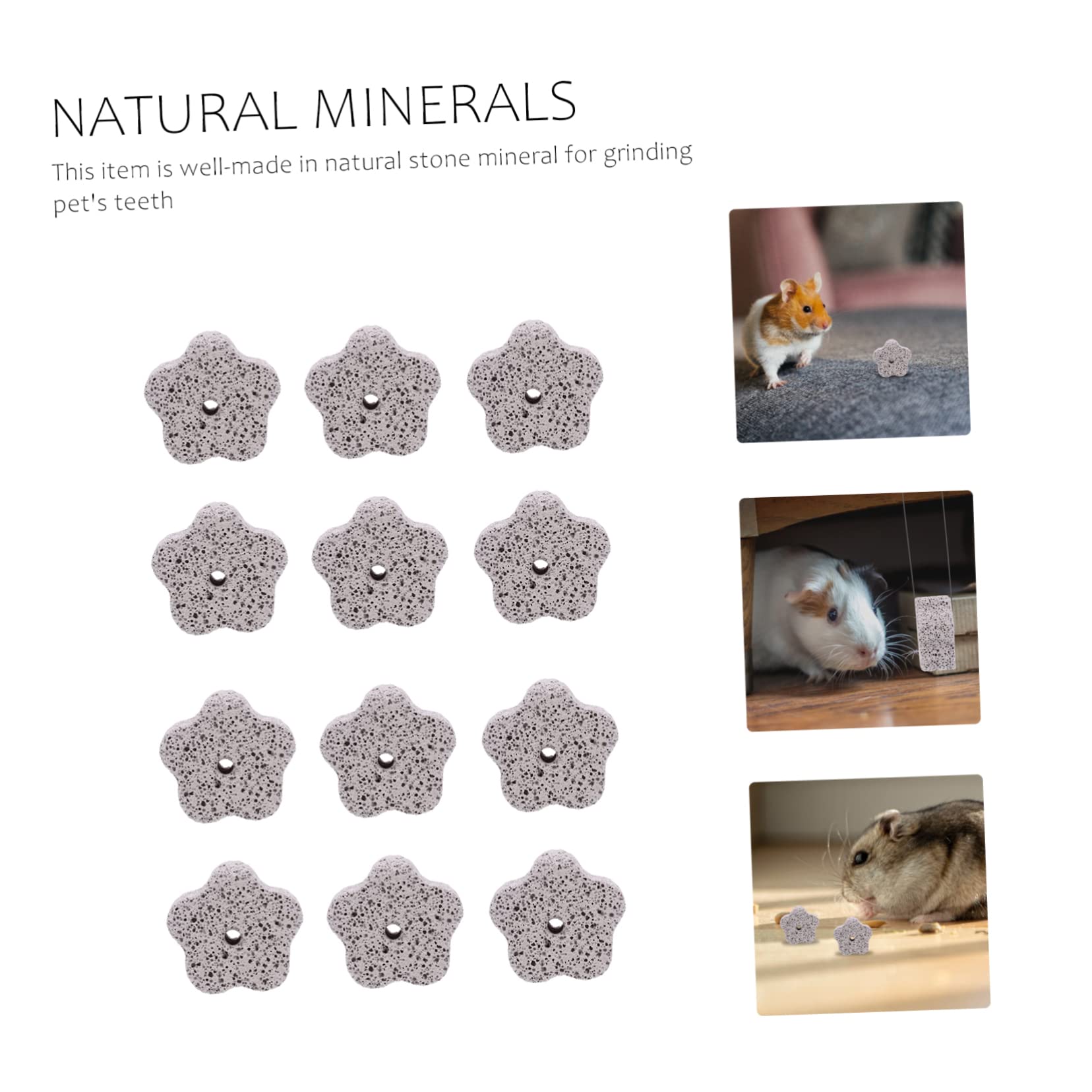 DOITOOL 36stücke Teiliges Calcium-kauspielzeug Für Haustiere Mineralstein Zum Zähneknirschen Für Hamster Kaninchen Und Andere Kleintiere Fördert Gesunde Zähne Und Natürliche