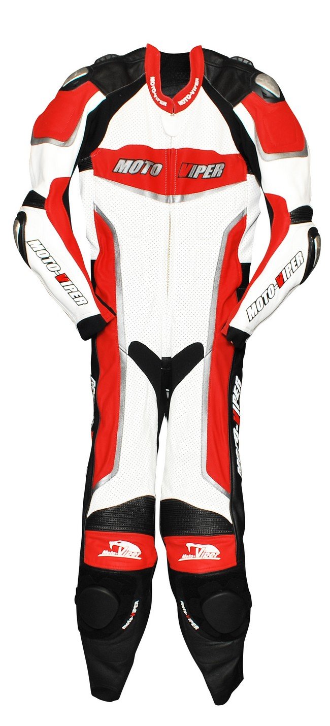 Amazon | [モトバイパー] レーシングスーツ RD/WH LL MV-111  