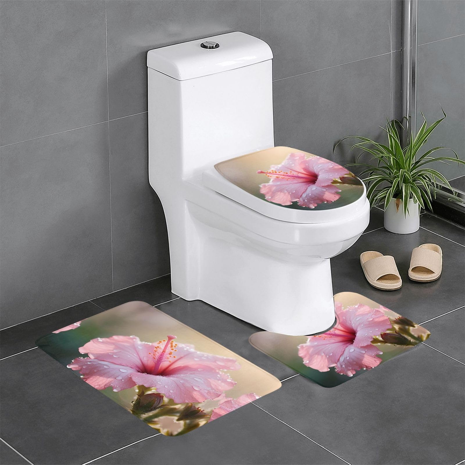 Tapis de salle de bain pour toilettes et coiffeuse HJFCZH