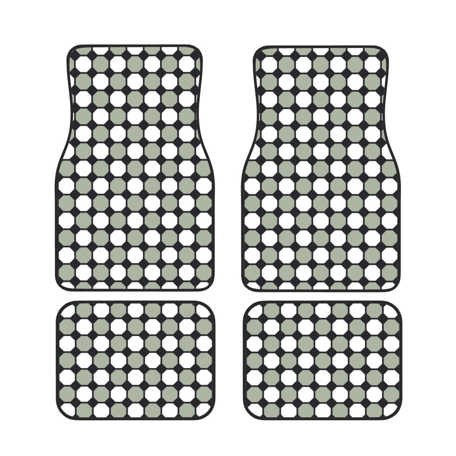 Alfombrillas de neopreno para coche con diseño octogonal juego de 4 piezas 7