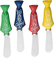 Vista 5 de UP ware Americana - Esparcidores patrióticos de queso, asas de resina pintadas a mano con cuchillas de acero inoxidable para untar queso crema